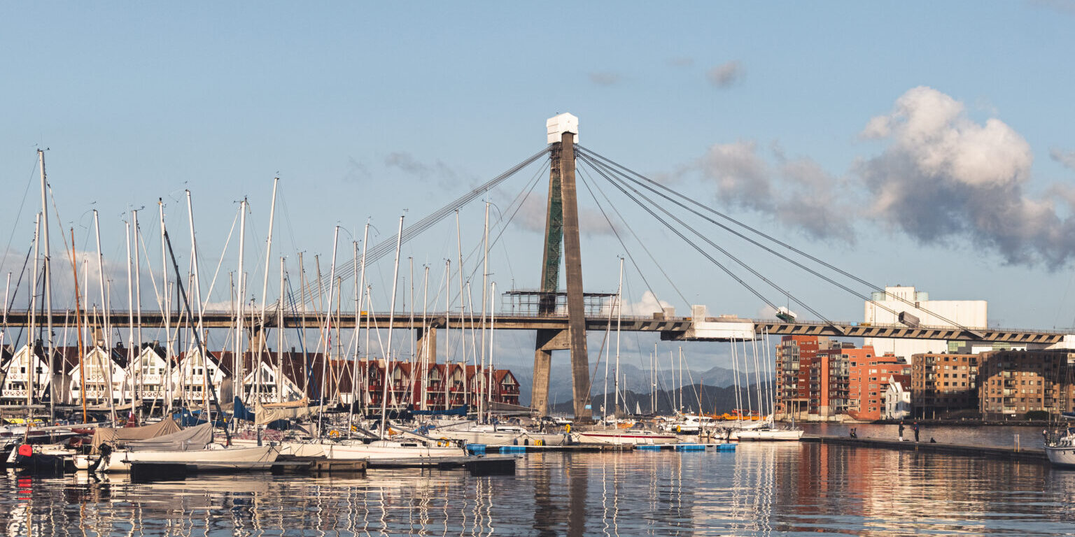 Stavanger City Bridge is a cable stayed bridge in Stavanger in Stavanger, Rogaland, Norway